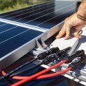 Qoltec Zestaw narzędzi solarnych kompatybilnych ze złączami MC4 | Zaciskarka + Automatyczny ściągacz izolacji
