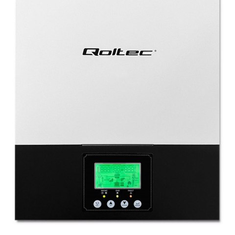 Qoltec Hybrydowy inwerter solarny Off-Grid 3kVA | 2.4kW | 80A | MPPT | Sinus