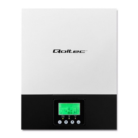 Qoltec Hybrydowy inwerter solarny Off-Grid 3kVA | 2.4kW | 80A | MPPT | Sinus