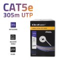 Qoltec Kabel sieciowy/skrętka UTP | CAT5E | 305m | PVC szary