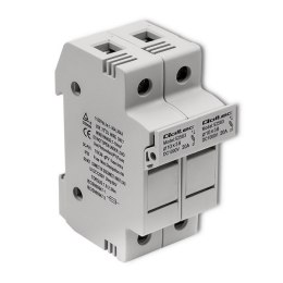 Qoltec Podstawa bezpiecznikowa + bezpiecznik DC | 2P|1000V |20A |10x38 |solar