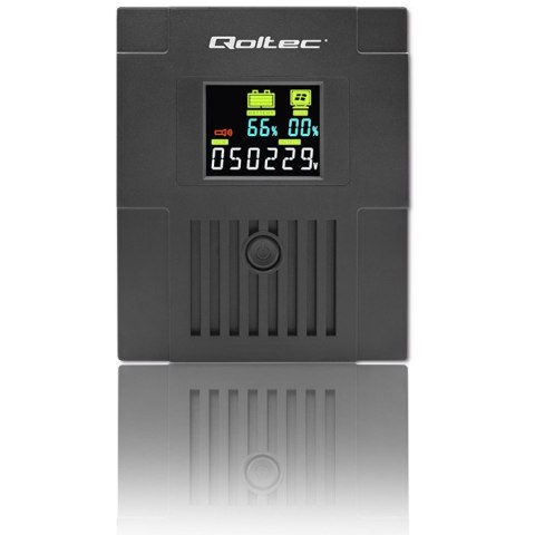 Qoltec Zasilacz awaryjny UPS Line Interactive | Monolith | 1500VA | 900W | LCD | USB | RJ45