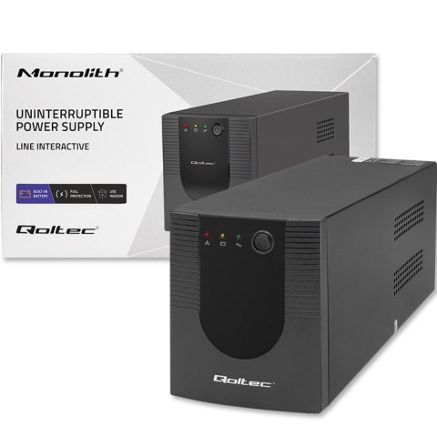 Qoltec Zasilacz awaryjny UPS Line Interactive | Monolith | 1500VA | 900W