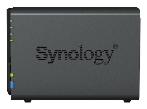 NAS Synology DS223; Tower; 2x (3.5" SATA HDD)/2.5" HDD SSD); Realtek RTD1619B;,2GB DDR4, 1x 1GbE RJ-45