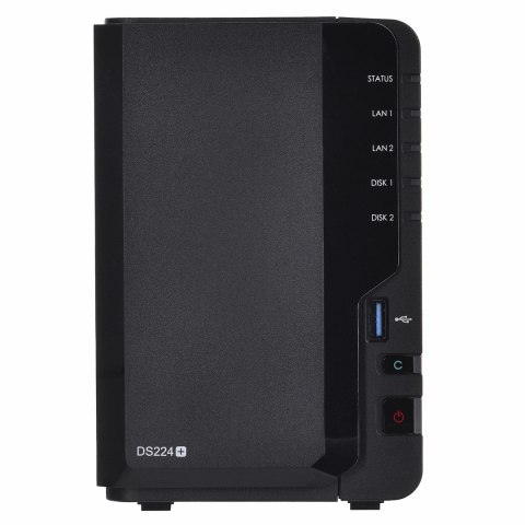 NAS Synology DS224+; Tower; 2x (3.5" SATA HDD); Intel Celeron J4125;,2GB DDR4 (max. 6GB), 2x 1GbE RJ-45