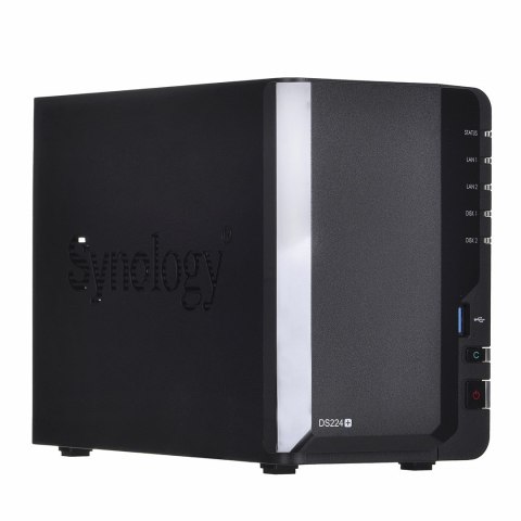 NAS Synology DS224+; Tower; 2x (3.5" SATA HDD); Intel Celeron J4125;,2GB DDR4 (max. 6GB), 2x 1GbE RJ-45