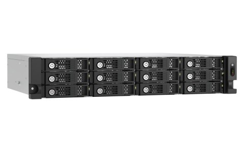 Qnap TL-R1200PES-RP Expansion unit, 12-bay 2U rackmount, 12x 2.5/3.5" SATA, 2 ports (SFF-8644 1x2), redundant PSU, without rail 