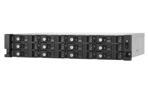 Qnap TL-R1200PES-RP Expansion unit, 12-bay 2U rackmount, 12x 2.5/3.5" SATA, 2 ports (SFF-8644 1x2), redundant PSU, without rail 