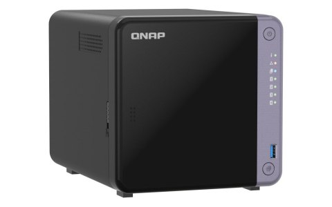 Qnap TS-432X-4G, Tower, 4 x 2.5"/3.5" SATA, AnnapurnaLabs Alpine AL524 4C, 4GB (Max. 16GB) DDR4 SODIMM, 2 x 2.5GbE, 1 x 10GbE SF