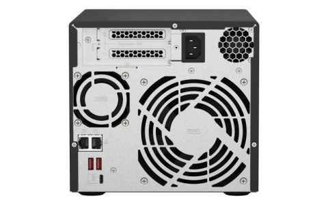 Qnap TS-473A-8G, Tower, 4 x 2.5"/3.5" SATA , AMD Ryzen V1500B 4C/8T, 8GB DDR4 (Max. 64GB), 2 x 2.5GbE, optional 10GbE, Single PS