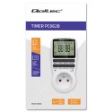 Qoltec Elektroniczny programator czasowy PC0628 | 3680W | 16A | LCD