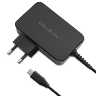 Qoltec Ładowarka GaN POWER PRO | 1xUSB-C | 100W | 5-20V | 3-5A | Czarna