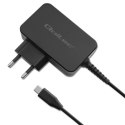 Qoltec Ładowarka GaN POWER PRO | 1xUSB-C | 30W | 5-20V | 1.5-3A | Czarna