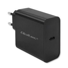 Qoltec Ładowarka Super Quick PD | 1xUSB-C | 65W | 5-20V | 3-3.25A | Czarna