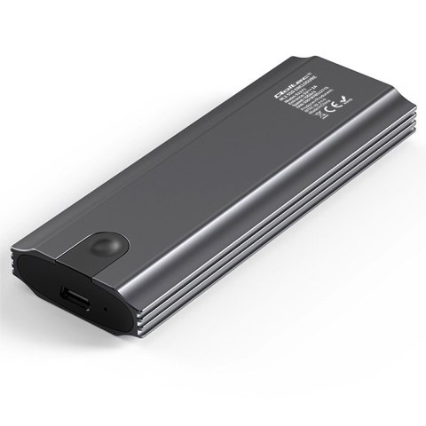 Qoltec Obudowa | kieszeń NV2271 na dysk M.2 SSD | SATA | NVMe | USB-C | 2TB