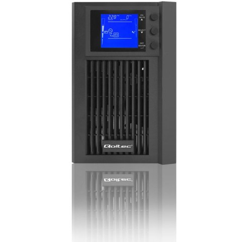 Qoltec Zasilacz awaryjny UPS On-line | Pure Sine Wave | 2kVA | 1.6kW | LCD | USB