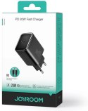 Ładowarka sieciowa Joyroom JR-TCF06 20W PD 3.0 QC 3.0 1x USB-C czarna + kabel