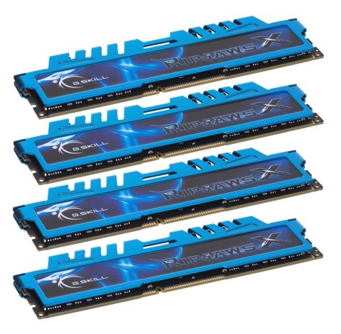 Zestaw pamięci G.SKILL RipjawsX F3-1600C9Q-32GXM (DDR3 DIMM; 4 x 8 GB; 1333 MHz; CL9)