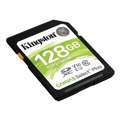 Karta pamięci Kingston Canvas Select Plus SDS2/128GB (128GB; Class U3, V30; Karta pamięci)