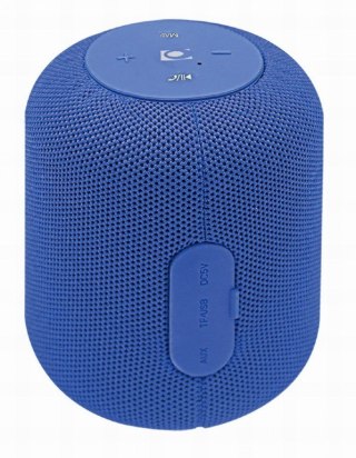 GEMBIRD PRZENOŚNY GŁOŚNIK BLUETOOTH SPK-BT-15-B RMS 5W, WBUDOWANY MIKROFON, KOLOR NIEBIESKI, USB, AUX, MICROSD