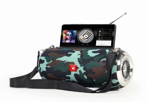 GEMBIRD PRZENOŚNY GŁOŚNIK BLUETOOTH SPK-BT-17-CM FM-RADIO, WBUDOWANY MIKROFON, WZÓR MORO, USB, AUX, MICROSD