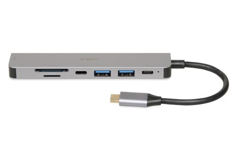 IBOX HUB USB IUH3SL4K SLIM USB3.2 HDMI 4K PD100W