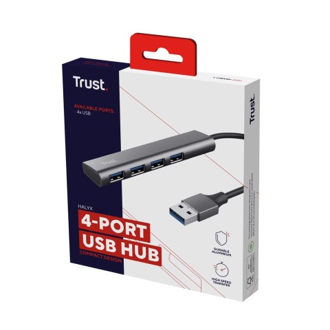 Trust HALYX 4 Portowy USB HUB