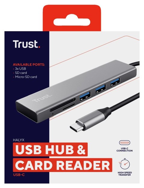 Trust HALYX FAST USB-C HUB CARD  READER