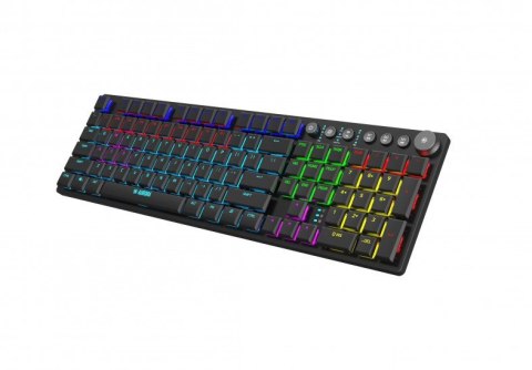 KLAWIATURA I-BOX AURORA K-6 RGB, MECHANICZNA, RED SWITCH, LOW PROFILE GAMING