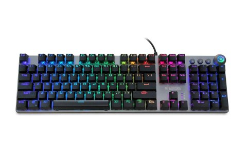 Klawiatura mechaniczna IBOX AURORA K-4 RGB IKGMK4 (USB; (US); kolor czarny)