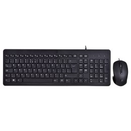 Zestaw klawiatura + mysz HP 150 Wired Mouse and Keyboard przewodowe czarne 240J7AA