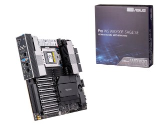 Płyta główna Asus Pro WS WRX90E-SAGE SE 1x sTR5 AMD ryzen Threadripper PRO 7000 SoC (8x DIMM, 4x SATA, 2x SlimSAS, 4xM.2, 2x10Gb