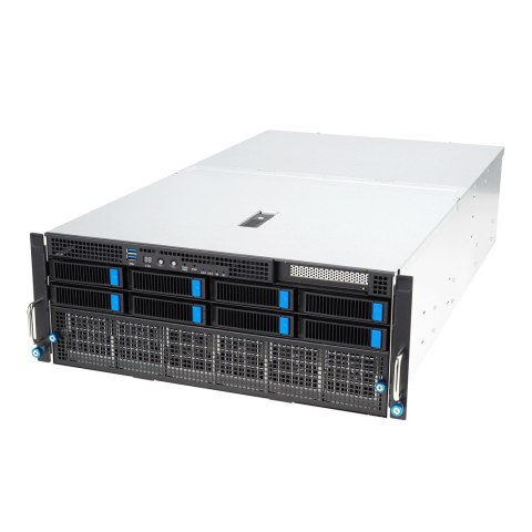 Platforma Asus Rack (4U) ESC8000A-E12 AMD Epyc 9004 (8x NVMe/SATA HS, 1xM.2, 2x10Gbe, IPMI, 2+2 3000W)