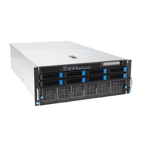 Platforma Asus Rack (4U) ESC8000A-E12 AMD Epyc 9004 (8x NVMe/SATA HS, 1xM.2, 2x10Gbe, IPMI, 2+2 3000W)