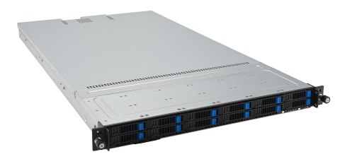 Platforma Asus Rack (1U) RS500A-E12-RS12U AMD Epyc 9004 (16x NVMe, 2xM.2, 2xGPU, 2x1Gbe, IPMI, 1+1 1600W)