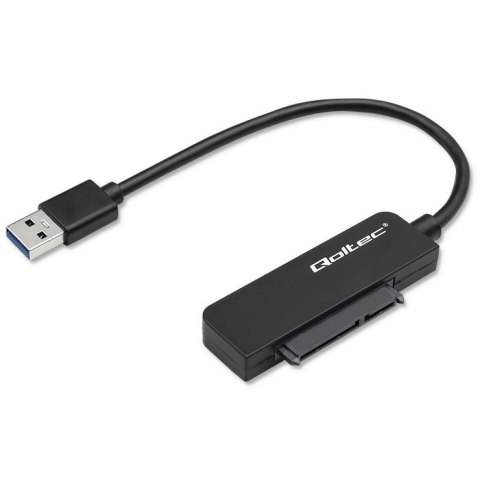 Qoltec Adapter SATA | Przejściówka na dysk SSD HDD 2.5" | USB 3.0 | Super speed 5Gb/s | 2TB | 19cm