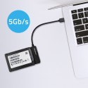 Qoltec Adapter SATA | Przejściówka na dysk SSD HDD 2.5" | USB 3.0 | Super speed 5Gb/s | 2TB | 19cm