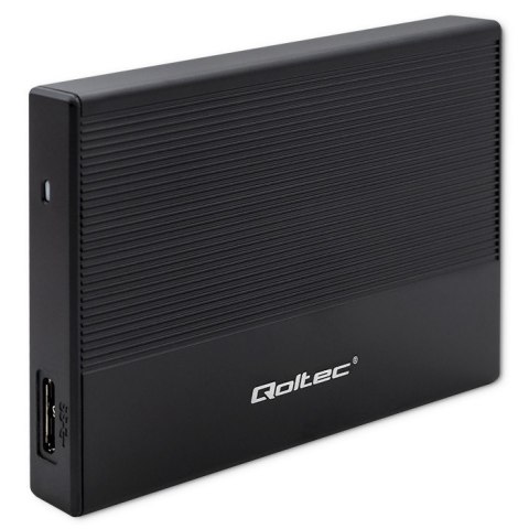 Qoltec Aluminiowa Obudowa | Kieszeń na dysk SSD HDD 2.5" | SATA | USB 3.0 | Super speed 5Gb/s | 2TB | Czarny