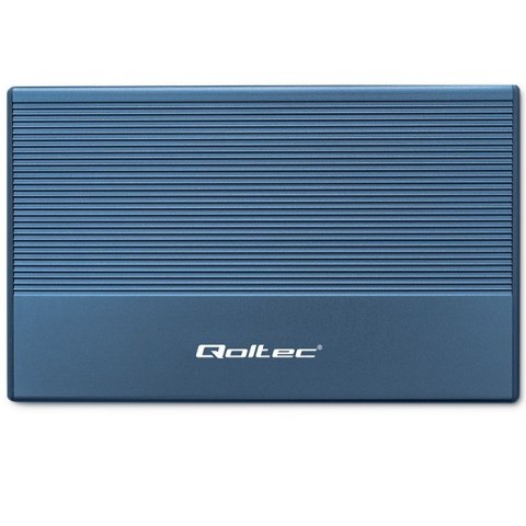 Qoltec Aluminiowa Obudowa | Kieszeń na dysk SSD HDD 2.5" | SATA | USB 3.0 | Super speed 5Gb/s | 2TB | Niebieski