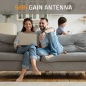 Qoltec Antena Wi-Fi 2.4/2.5 GHz | 5.1/5.8 GHz | 5dBi | dookólna | wewnętrzna