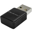 Qoltec Bezprzewodowy Ultra szybki DUAL mini WiFi adapter 2 x 2dBi | Standard AC | USB 3.0 | 1300Mbps