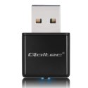 Qoltec Bezprzewodowy Ultra szybki mini adapter NANO WiFi | Standard N | USB 2.0 | 300Mbps