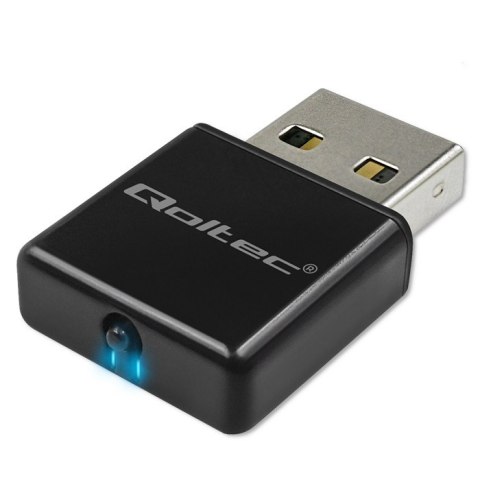 Qoltec Bezprzewodowy Ultra szybki mini adapter NANO WiFi | Standard N | USB 2.0 | 300Mbps