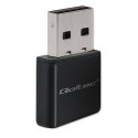 Qoltec Bezprzewodowy Ultra szybki mini adapter NANO WiFi | Standard N | USB 2.0 | 300Mbps