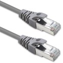 Qoltec Kabel Patchcord FTP | CAT5e | 2 x RJ-45 | 1m | High speed | Gold | Ekranowany