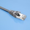 Qoltec Kabel Patchcord FTP | CAT5e | 2 x RJ-45 | 1m | High speed | Gold | Ekranowany