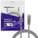 Qoltec Kabel Patchcord FTP | CAT5e | 2 x RJ-45 | 2m | High speed | Gold | Ekranowany