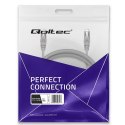 Qoltec Kabel Patchcord FTP | CAT5e | 2 x RJ-45 | 2m | High speed | Gold | Ekranowany