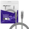 Qoltec Kabel Patchcord FTP | CAT5e | 2 x RJ-45 | 5m | High speed | Gold | Ekranowany