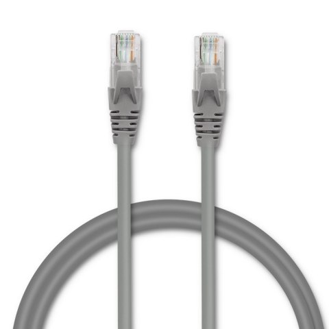 Qoltec Kabel Patchcord UTP | CAT5e | 2 x RJ-45 | 1m | High speed | Gold